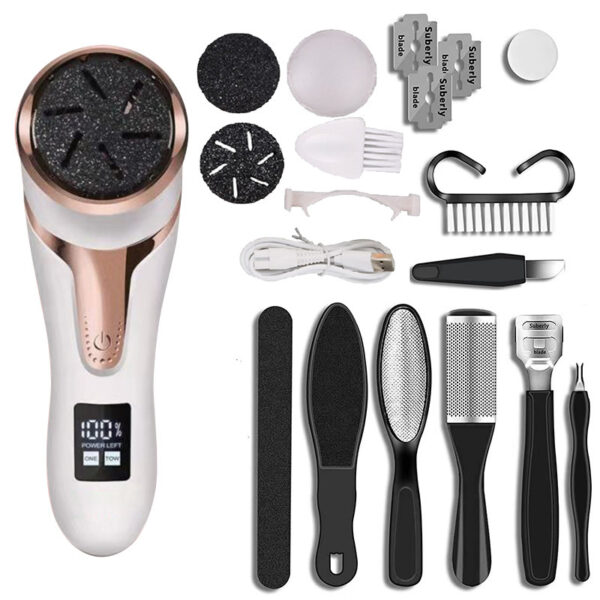 LCD Digital Display Electric Vacuum Cleaner Foot Scrubber Exfoliating Pedicure Beauty Supplies Gadgets - Image 4