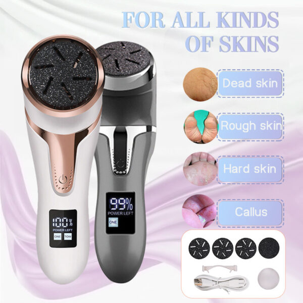 LCD Digital Display Electric Vacuum Cleaner Foot Scrubber Exfoliating Pedicure Beauty Supplies Gadgets - Image 6